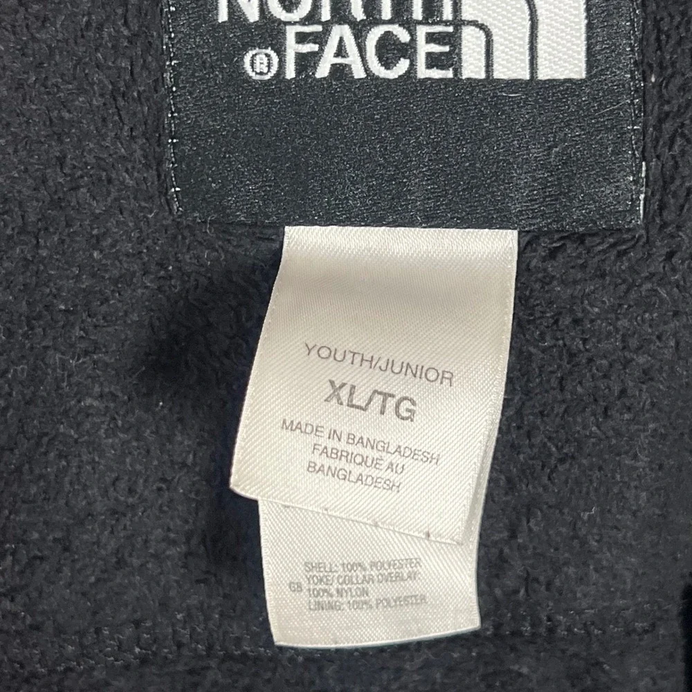 The North Face‎ Kids Black Soft Cozy Teddy Zip Up with Nylon Panel Jacket XL